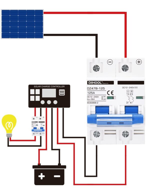 Disyuntor - Breaker Solar DC 125A 600V - Imagen 20