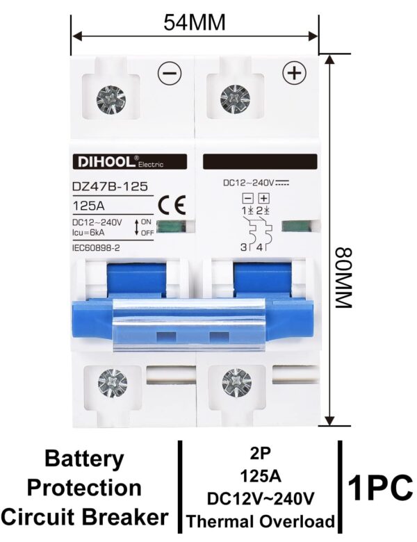 Disyuntor - Breaker Solar DC 125A 600V - Imagen 18