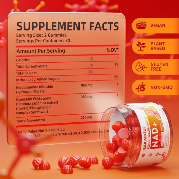 Gomitas Nad+ Resveratrol - Imagen 4