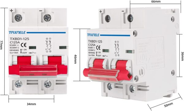Disyuntor - Breaker Solar DC 125A 600V - Imagen 11