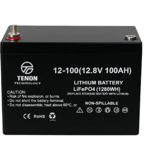 Batería de Litio TENON LiFePO₄ 12.8 V 100Ah – 1280 Wh