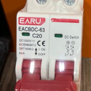 Disyuntor - Breaker Solar DC EARU 20A 1000V