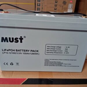 Batería de Litio MUST LP15-12100 – 12.8V 100Ah (1280Wh)